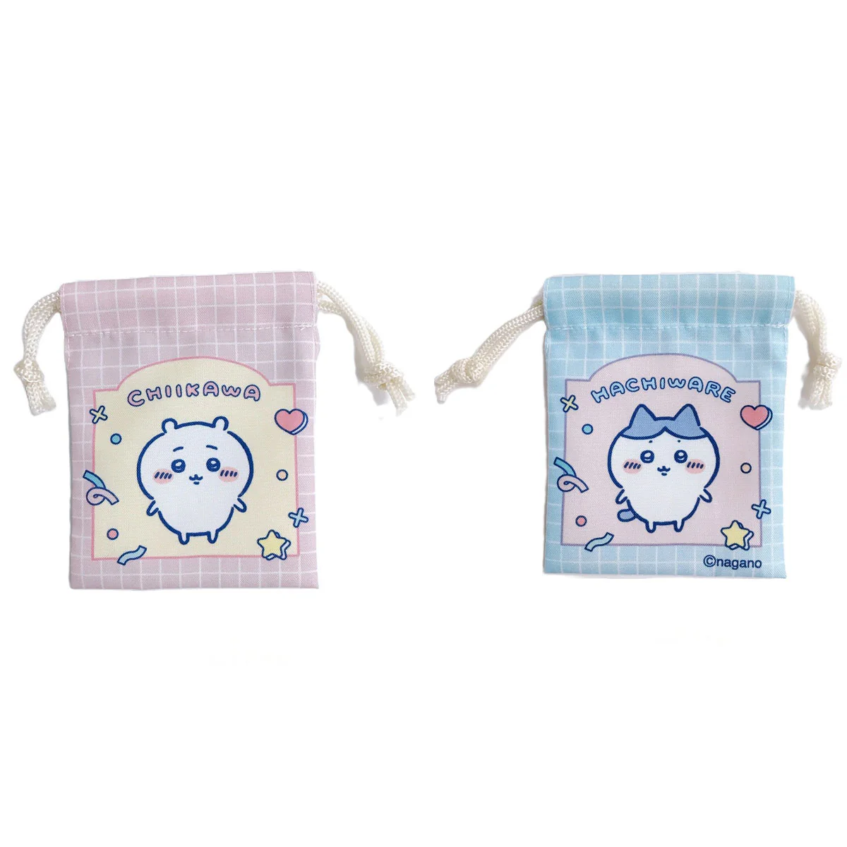 ちいかわ プチ巾着（チェック）【クレジットカード決済限定商品】 - Image 3