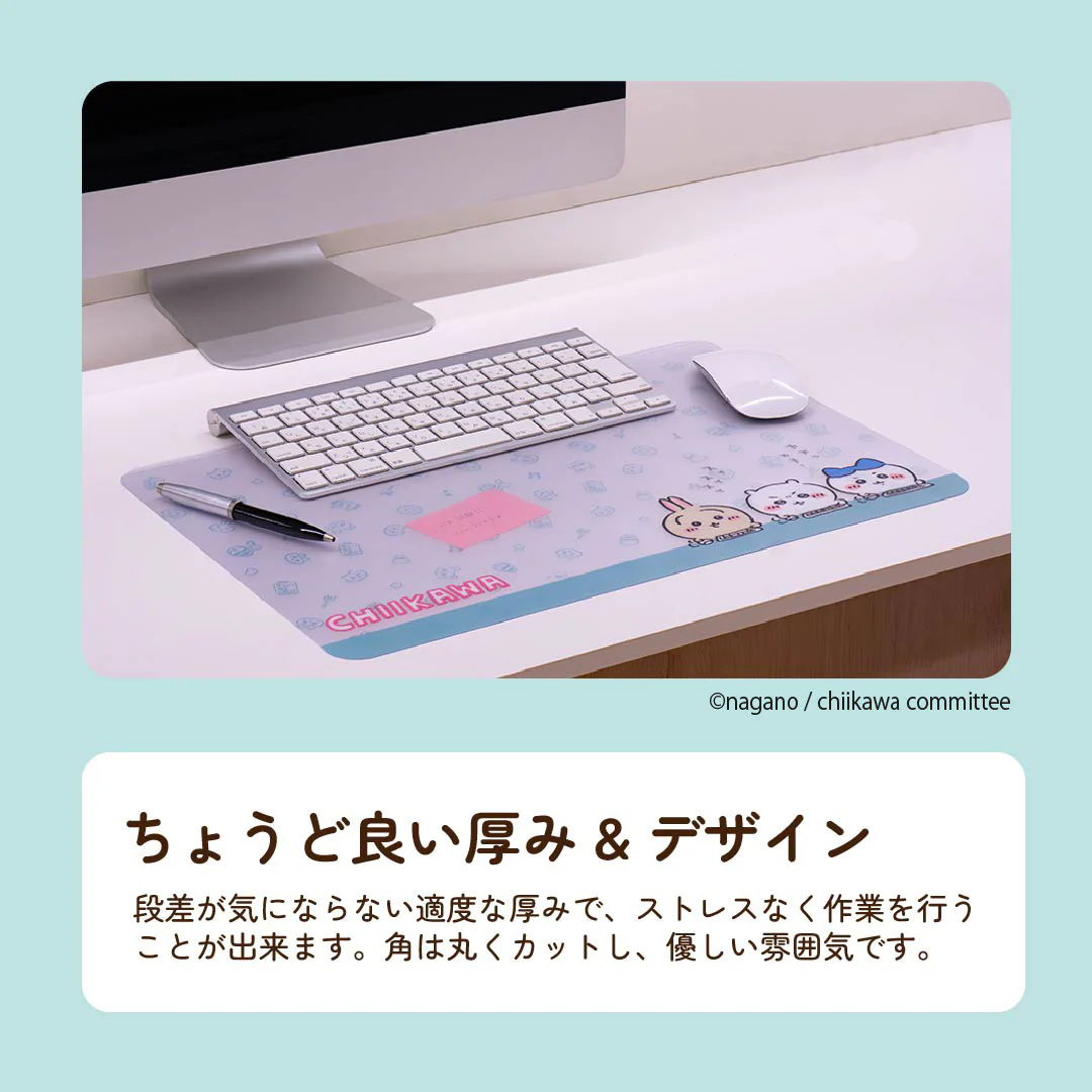 ちいかわ メモがはさめるミニデスクマット - Image 6