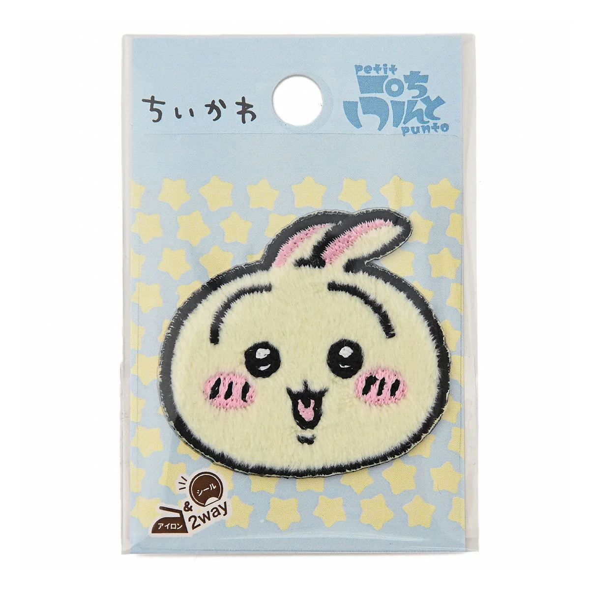 ちいかわ ししゅうボアワッペン(うさぎフェイス)