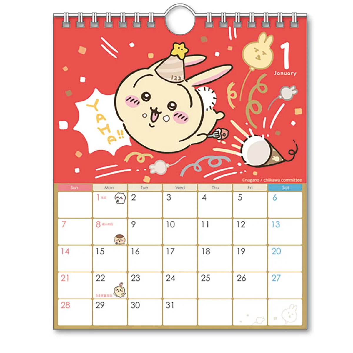 ちいかわ 2024年 壁掛け／卓上カレンダー - Image 6