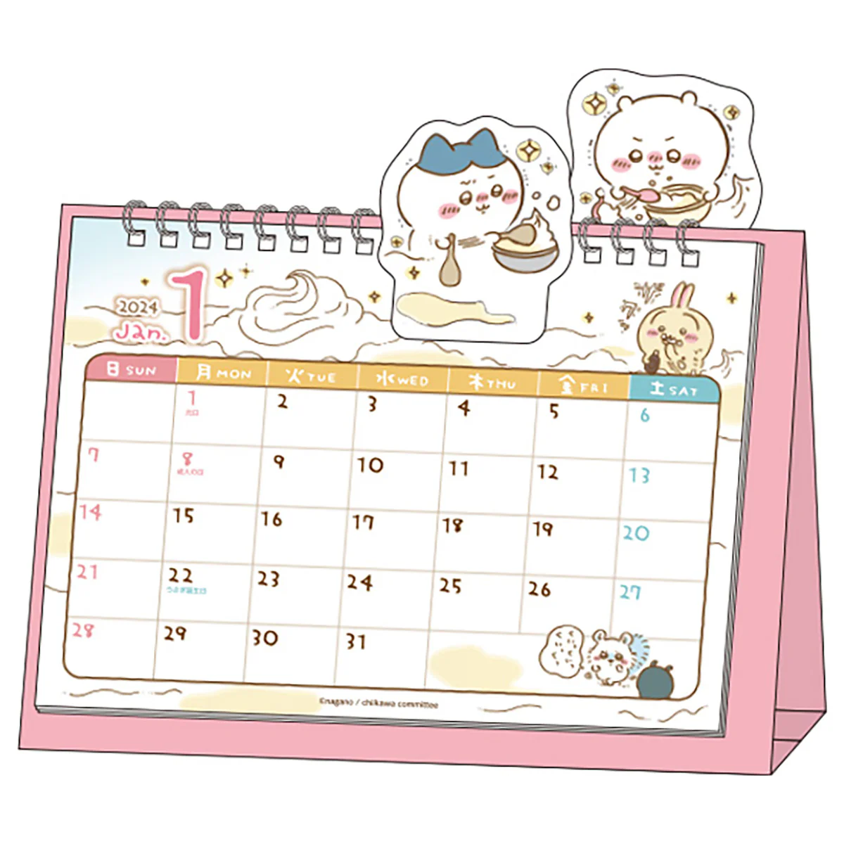 ちいかわ 2024年 ポップアップ卓上カレンダー - Image 3