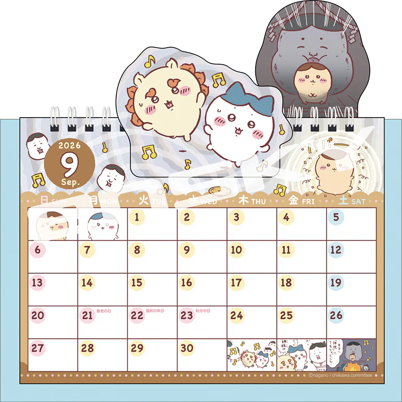 ちいかわ 2026年 ポップアップ卓上カレンダー - Image 3