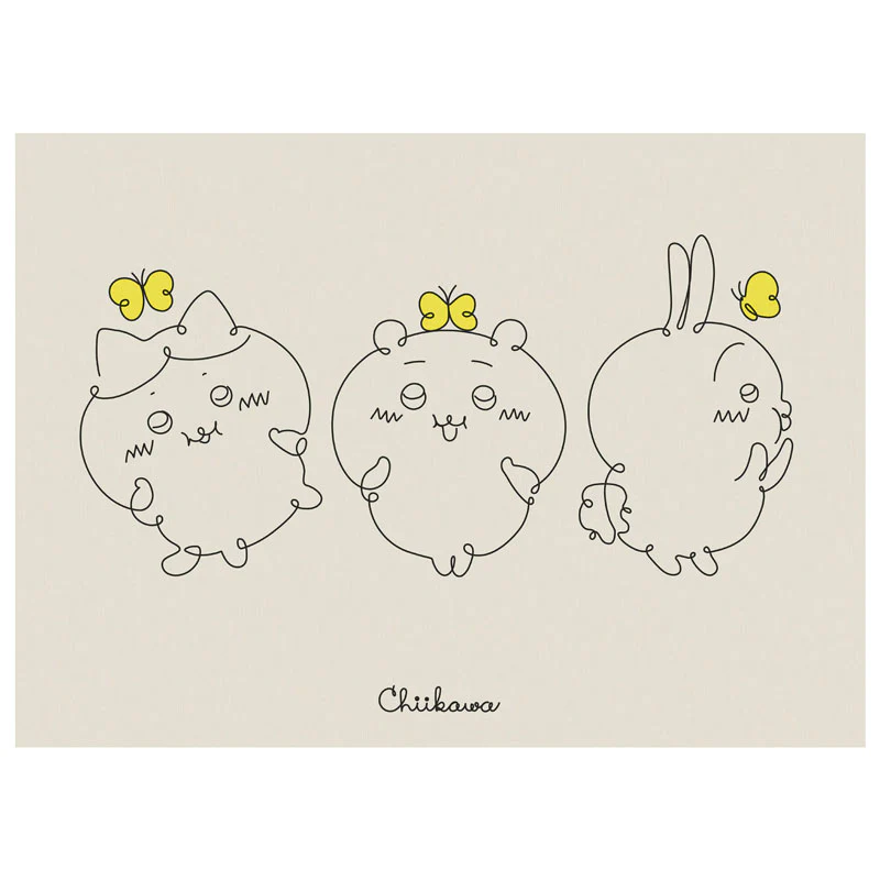 ちいかわ ファブリックポスターL ほっぺ - Image 2