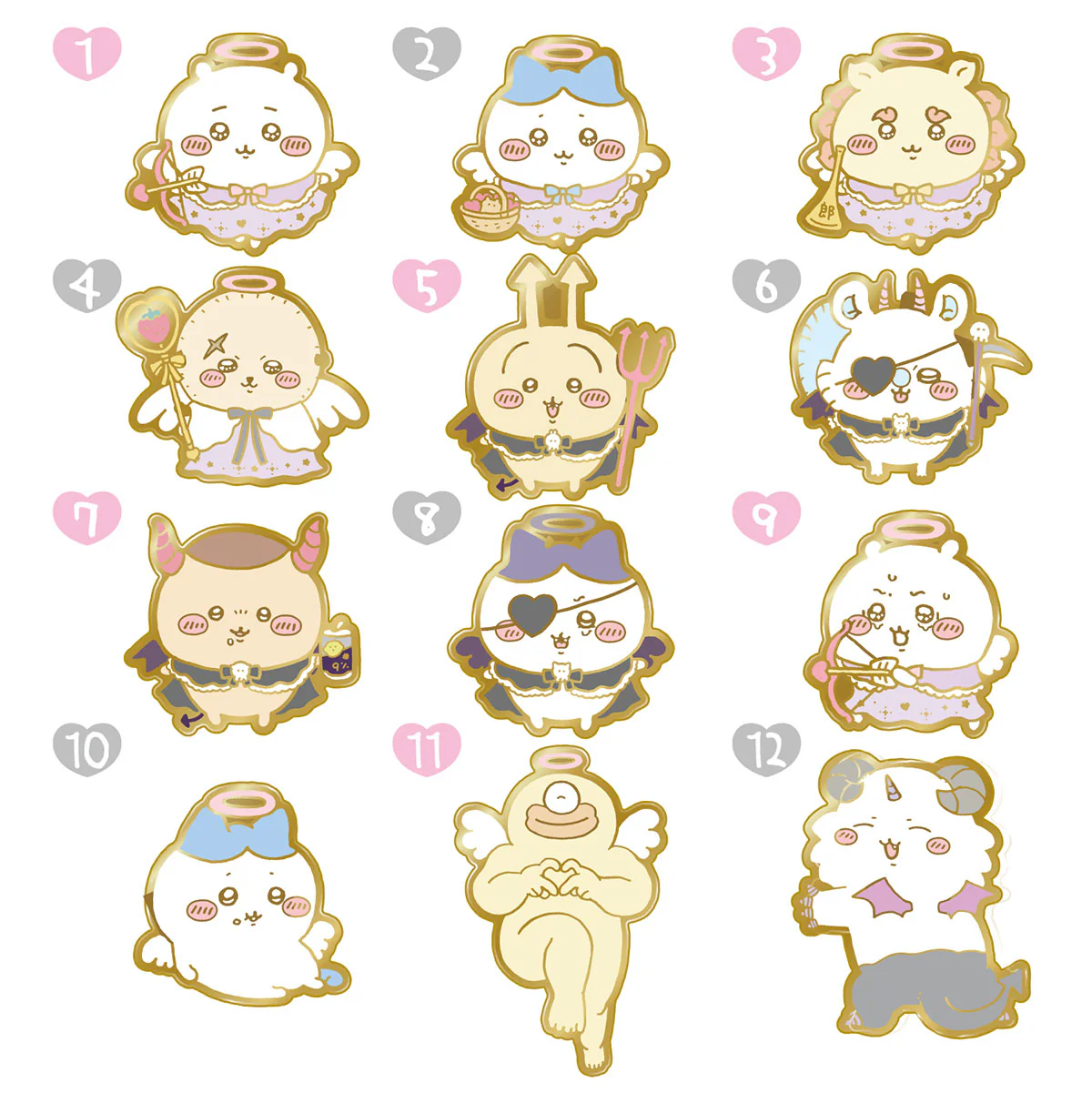 ちいかわ てんし♡あくま ピンズコレクション（全12種）1BOX 12個入 - Image 2