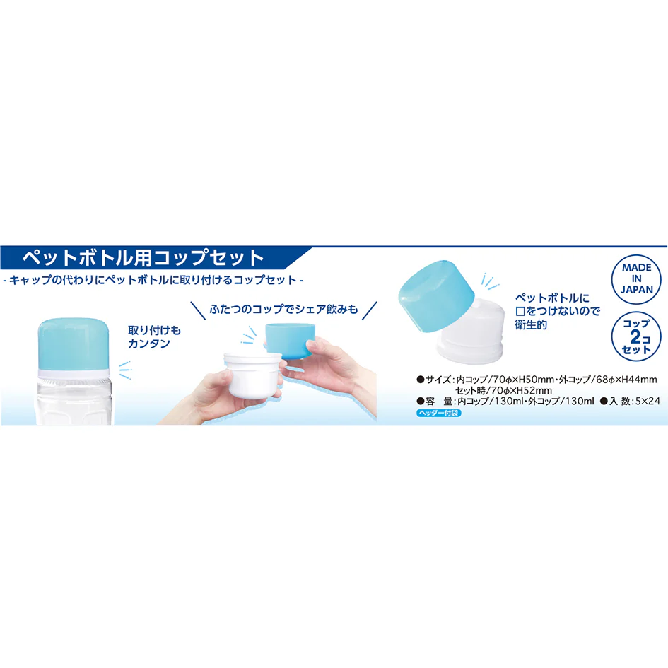 ちいかわ ペットボトル用コップセット（ブルー） - Image 4