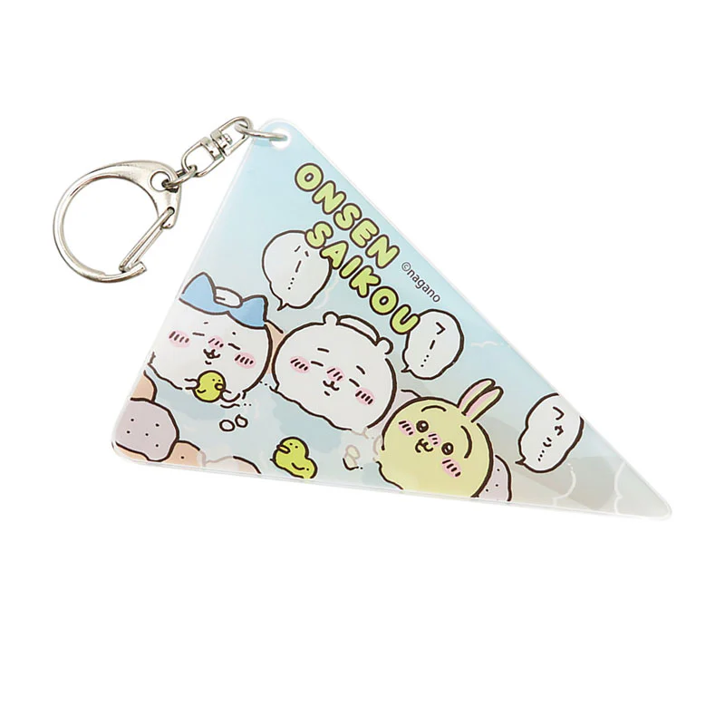 ちいかわ ペナント型アクリルキーホルダー（温泉最高） - Image 2