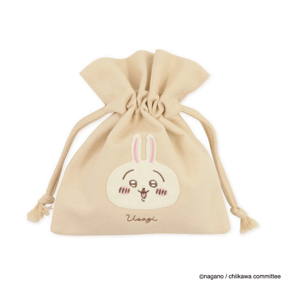 ちいかわ ふわふわワッペン 巾着（うさぎ） - Image 6