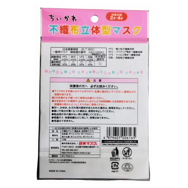 ちいかわ 立体マスク 10枚（幼児用サイズ） - Image 3