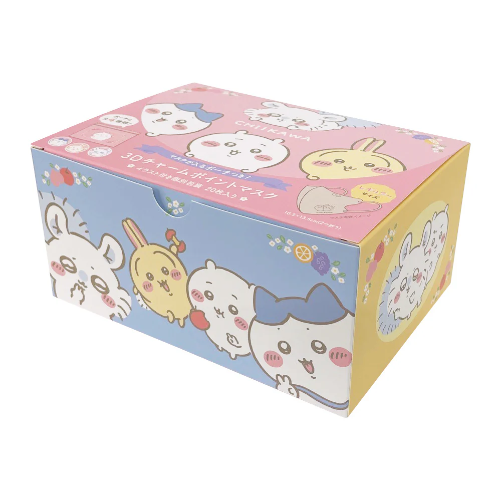 ちいかわ 3Dチャームポイントマスク 20枚（フルーツ）マスクケース付き - Image 2