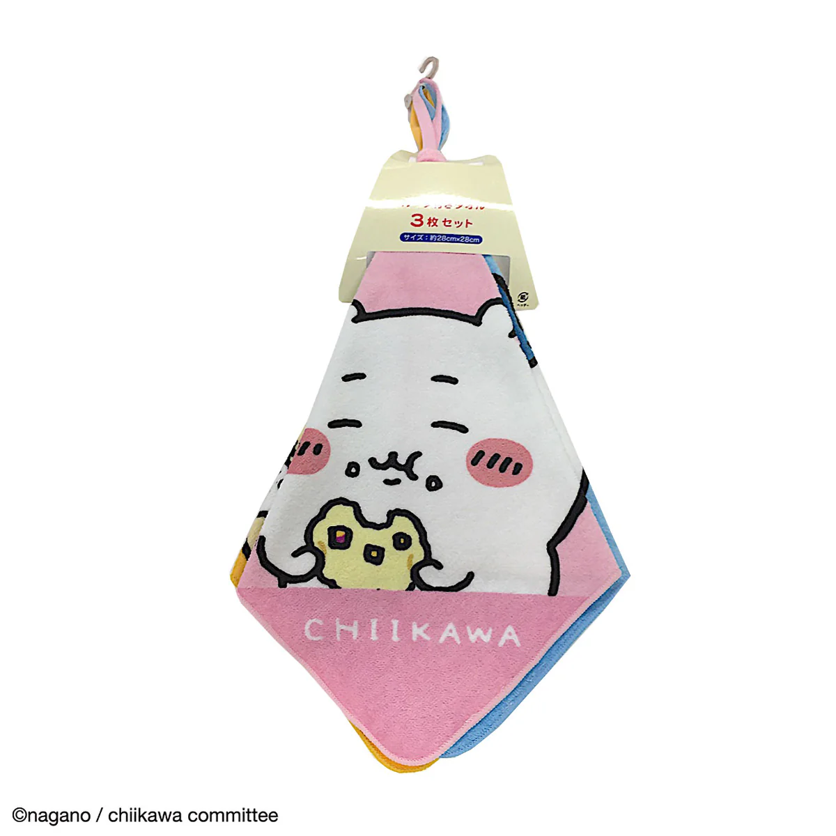 ちいかわ ループタオル3枚組（ちいかわたちのおかお） - Image 2