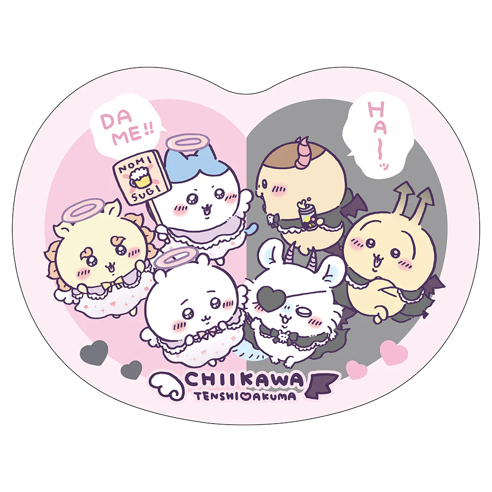 ちいかわ てんし♡あくま ハートクッション - Image 3