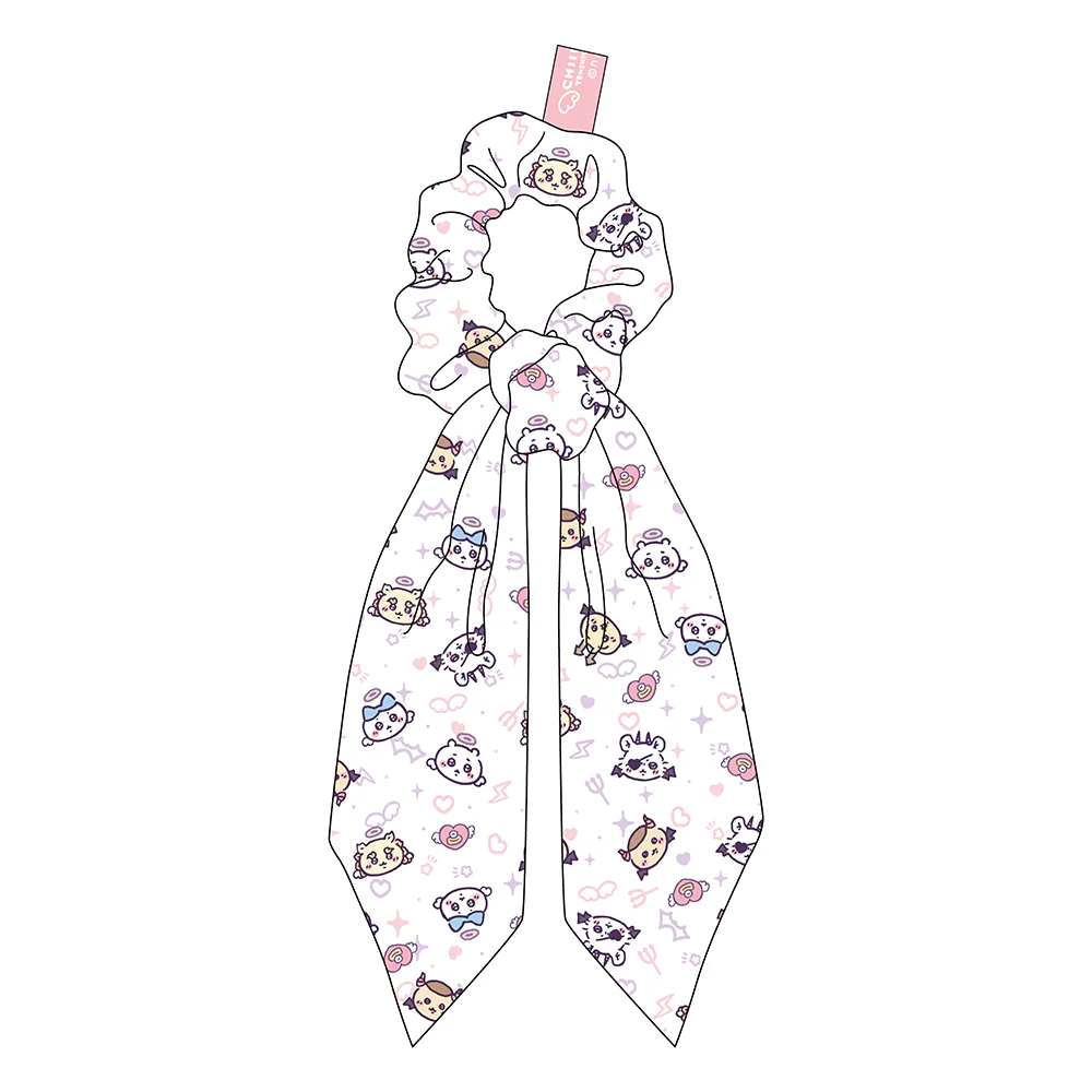 ちいかわ てんし♡あくま シュシュ&スカーフ WH