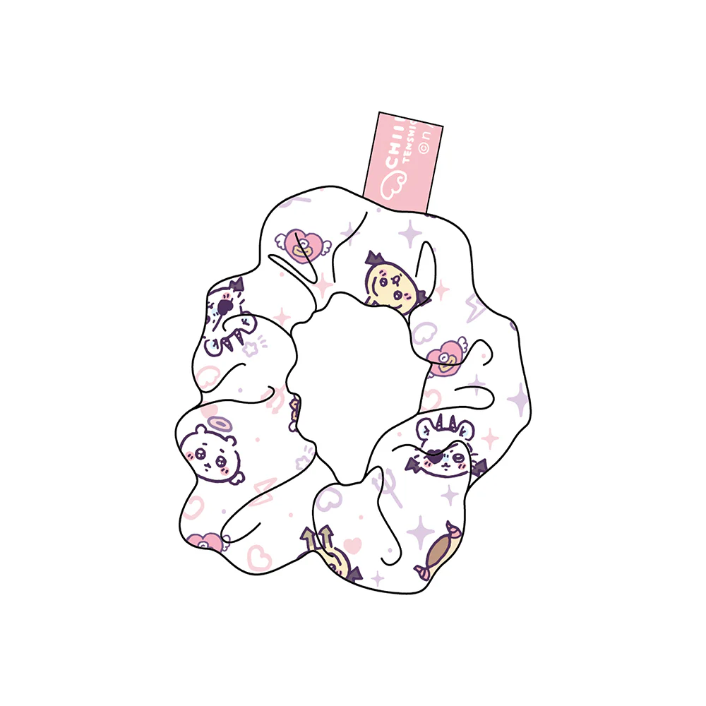 ちいかわ てんし♡あくま シュシュ&スカーフ WH - Image 2