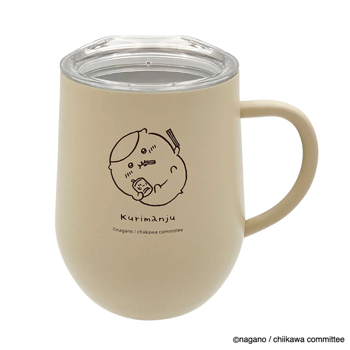 ちいかわ 蓋つきステンレスマグ（ごろん くりまんじゅう） - Image 3