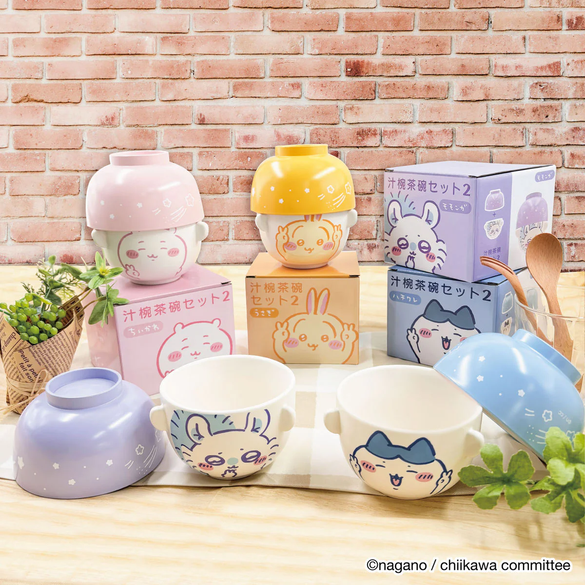 ちいかわ 汁椀茶碗セット2（ハチワレ） - Image 2