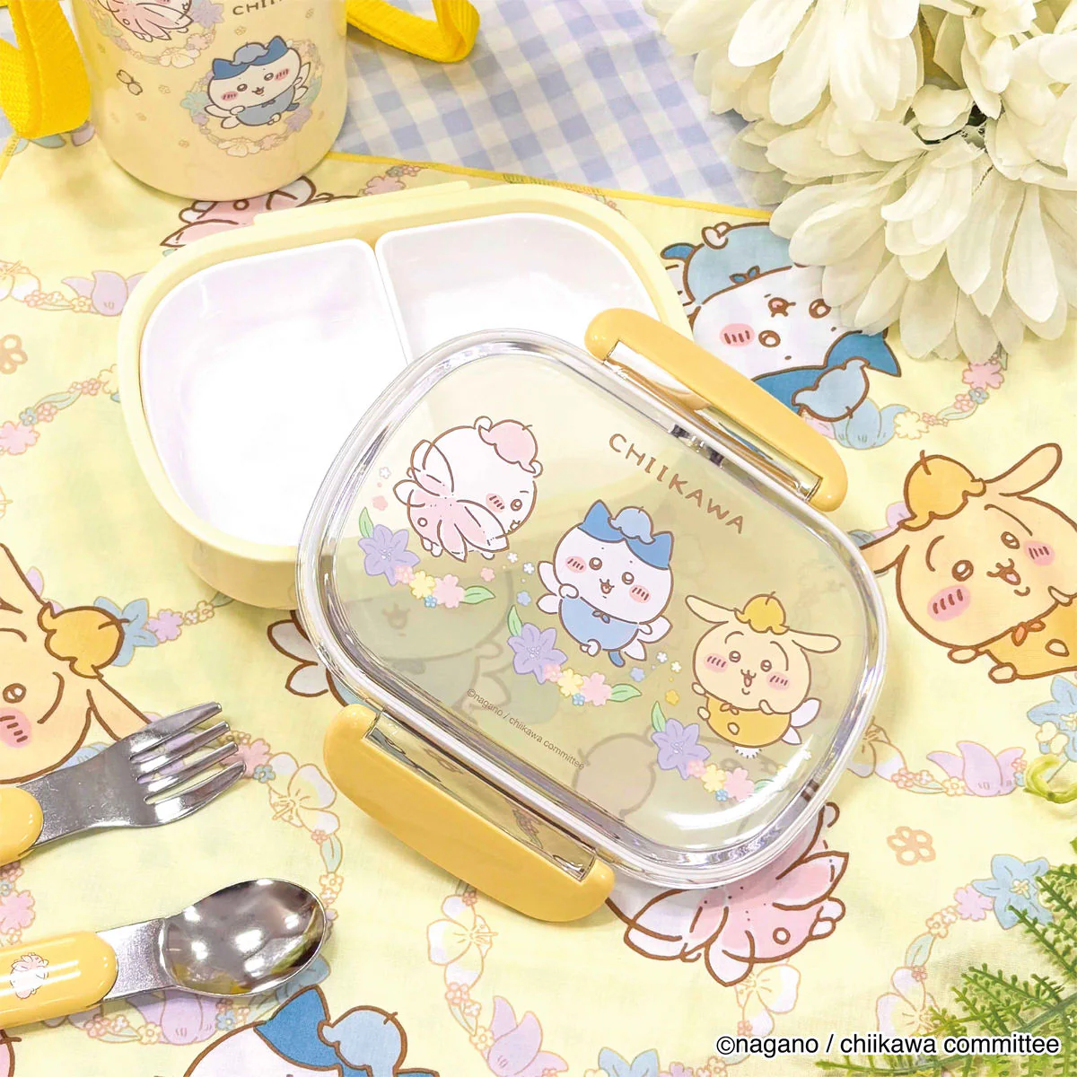 ちいかわ 丸型1段ランチボックス(フェアリーフラワー) - Image 2