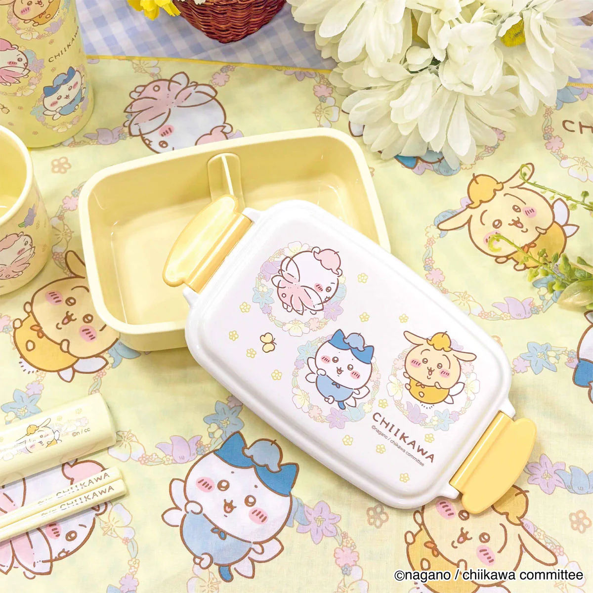 ちいかわ 角型1段ランチボックス（フェアリーフラワー） - Image 2