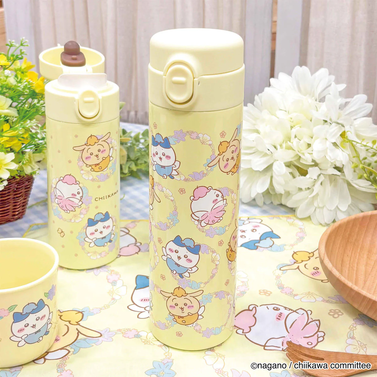 ちいかわ ワンタッチステンレスボトル 500ml（フェアリーフラワー） - Image 2
