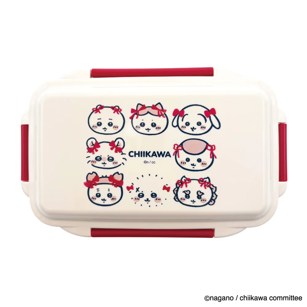 ちいかわ 4点ロック1段ランチボックス（リボン） - Image 4