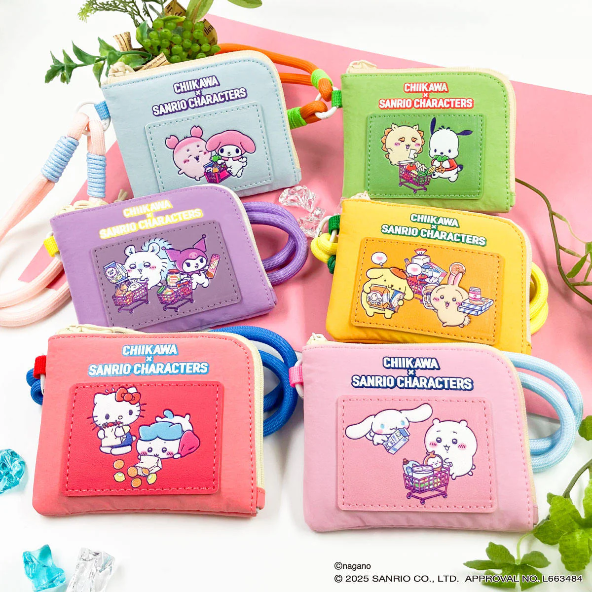 ちいかわ×サンリオキャラクターズ スーパーマーケットなコンパクトウォレット（ちいかわ＆シナモロール） - Image 2